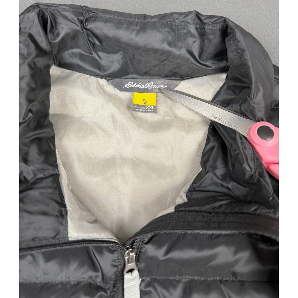 Eddie Bauer Travex EB700 700 Fill Down Vest Women's XXL Black Puffer